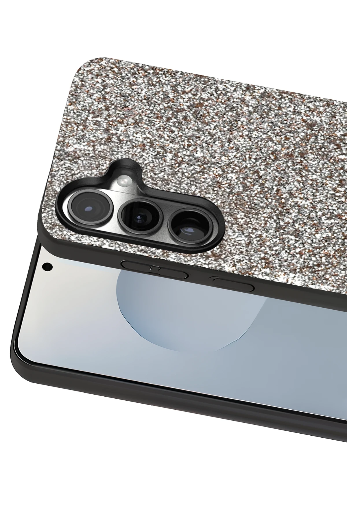 Onegif Samsung Galaxy S25 Plus Bright Simli Kapak - Gümüş