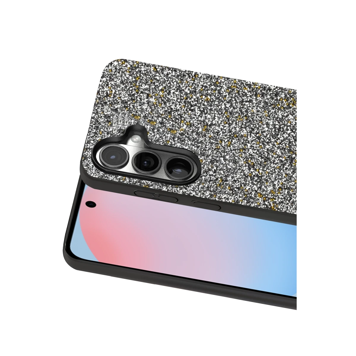 Onegif Samsung Galaxy S24 Bright Simli Kapak - Gold
