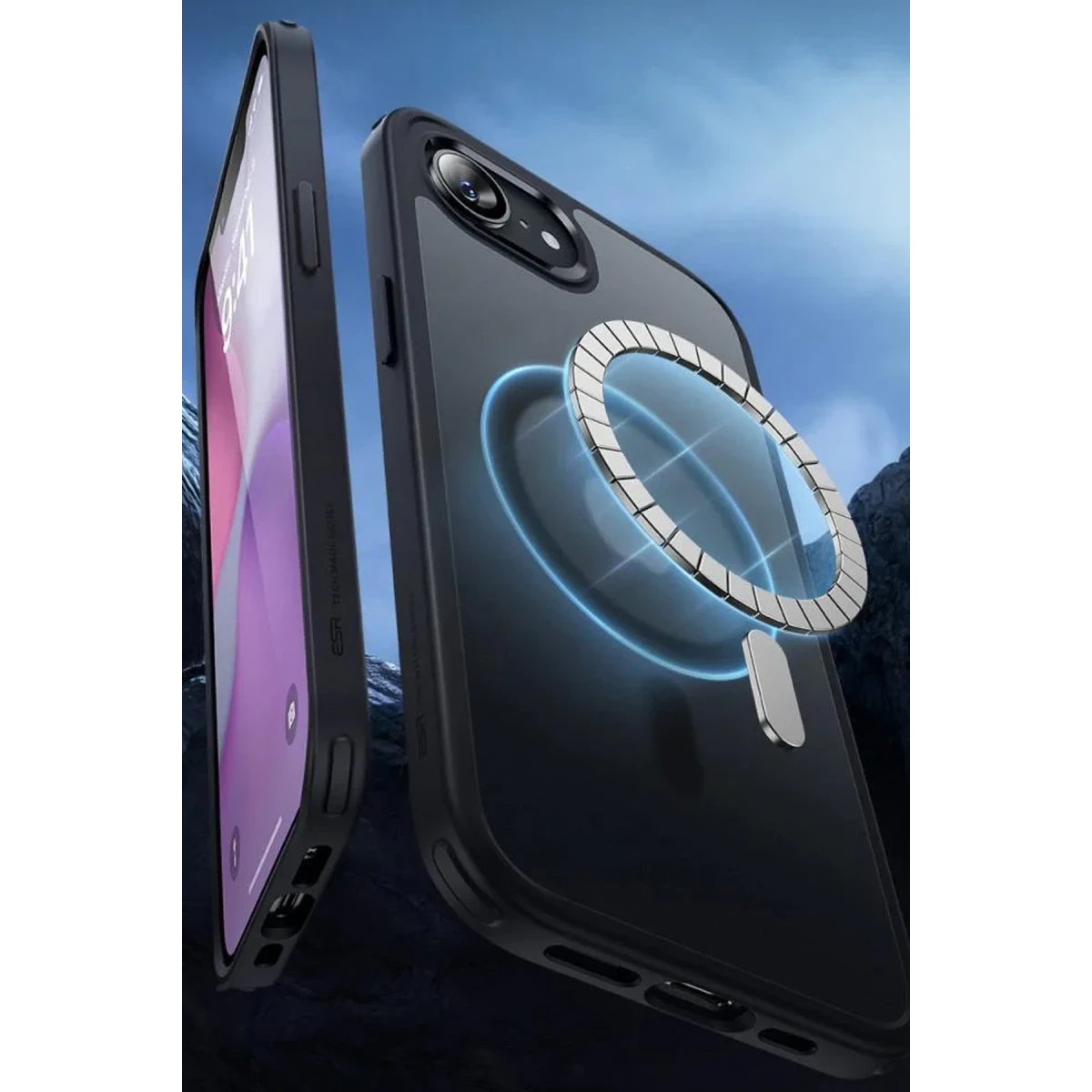 ESR Apple iPhone 16E Classic Hybrid Magsafe Kapak - Buzlu Siyah