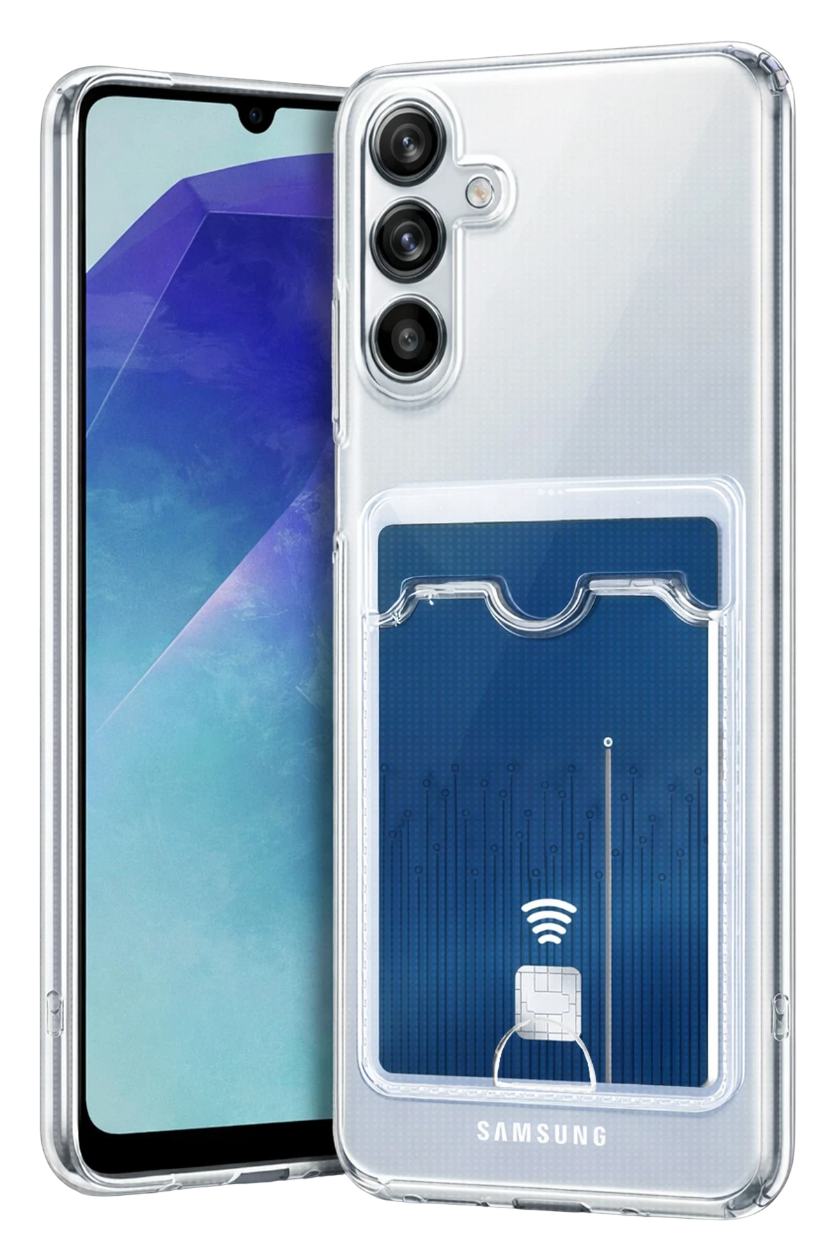 Newface Samsung Galaxy A37 5G Kart Şeffaf Silikon - Şeffaf