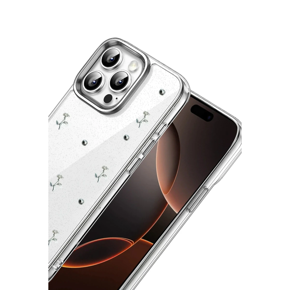 Apple iPhone 15 Pro Max Fiyonk Desenli Kapak - Desen 4