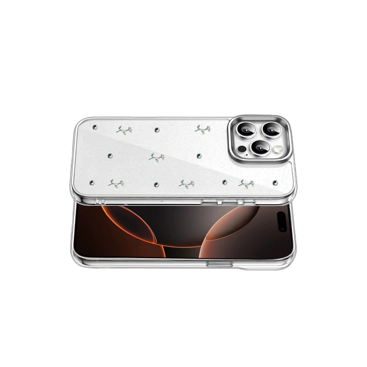 Apple iPhone 15 Pro Max Fiyonk Desenli Kapak - Desen 4