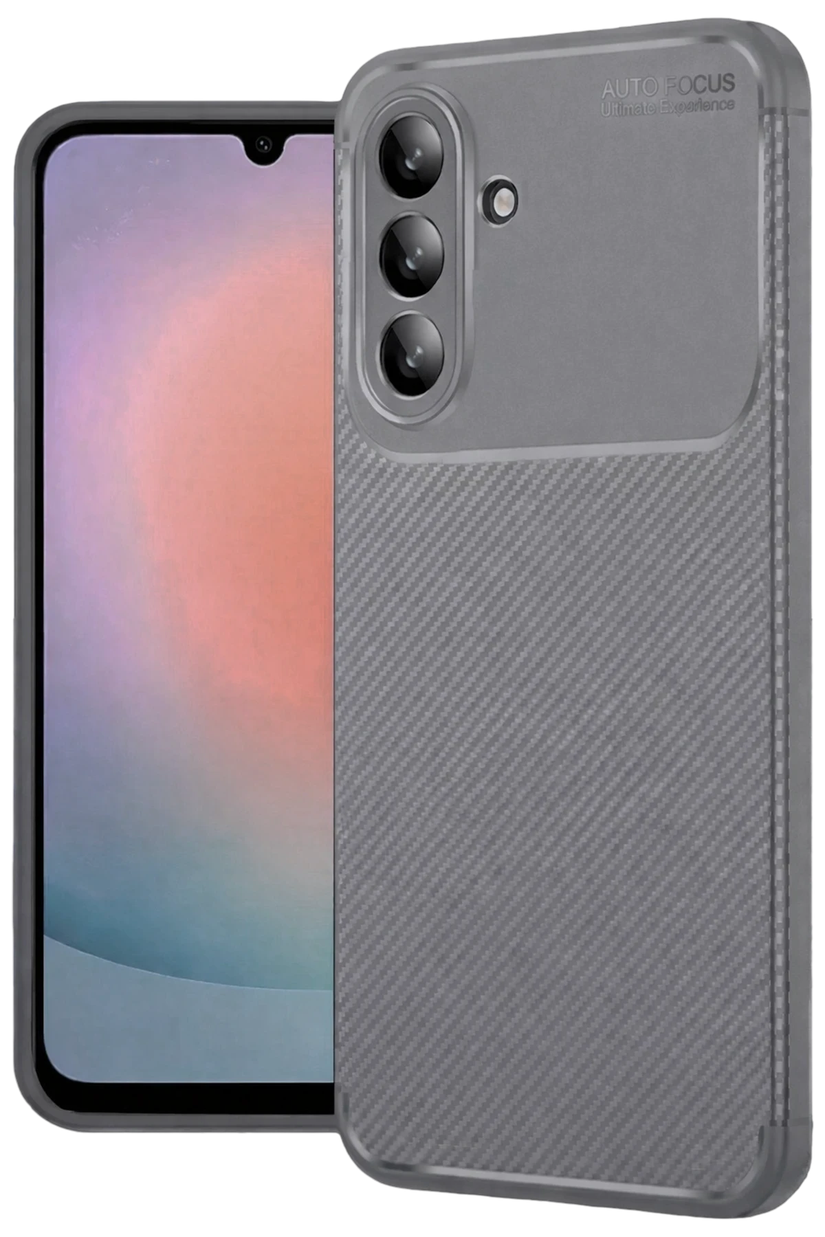 Newface Samsung Galaxy A37 5G Auto Focus Karbon Kapak - Gri
