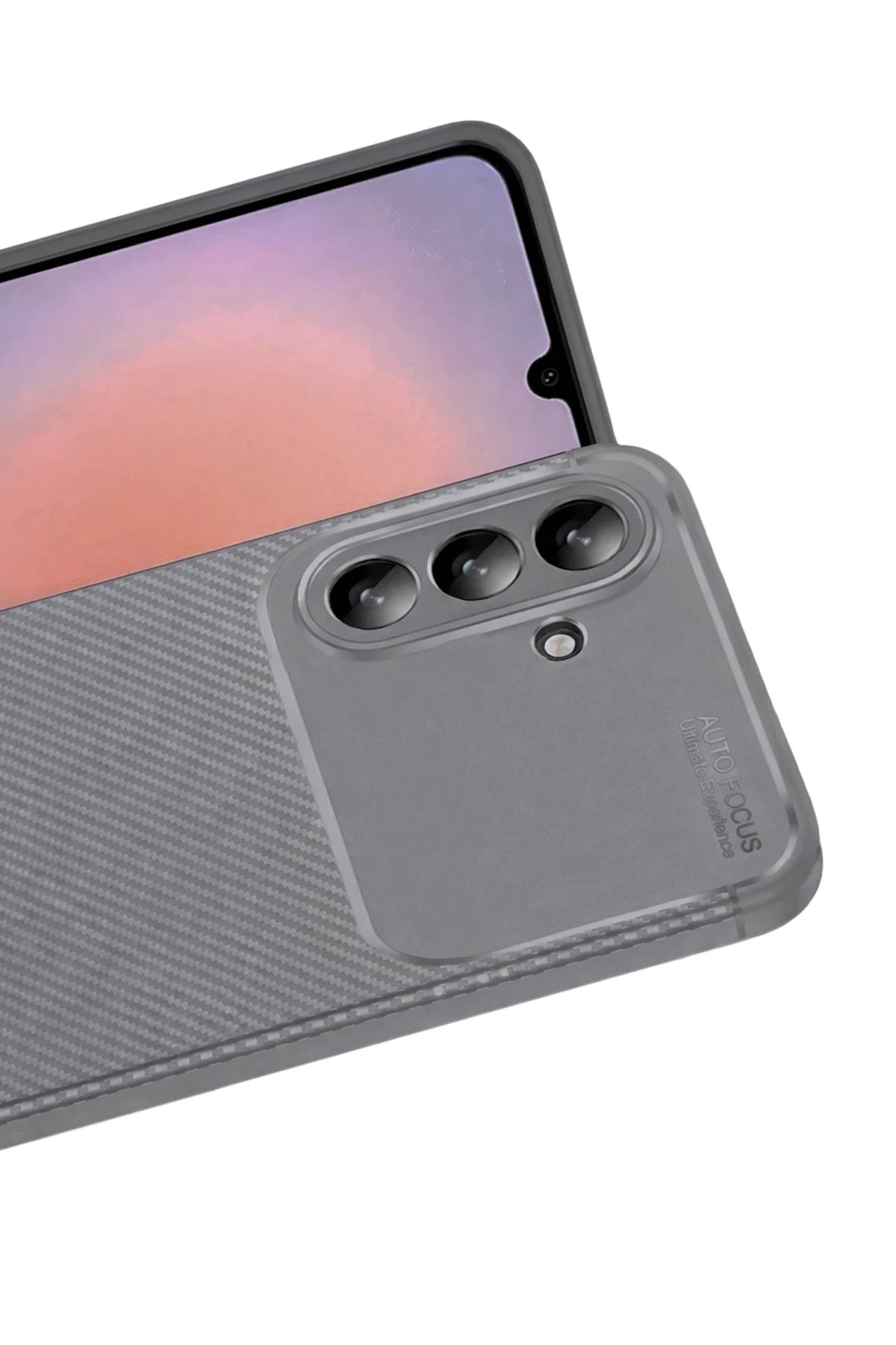 Newface Samsung Galaxy A37 5G Auto Focus Karbon Kapak - Gri — görsel 2