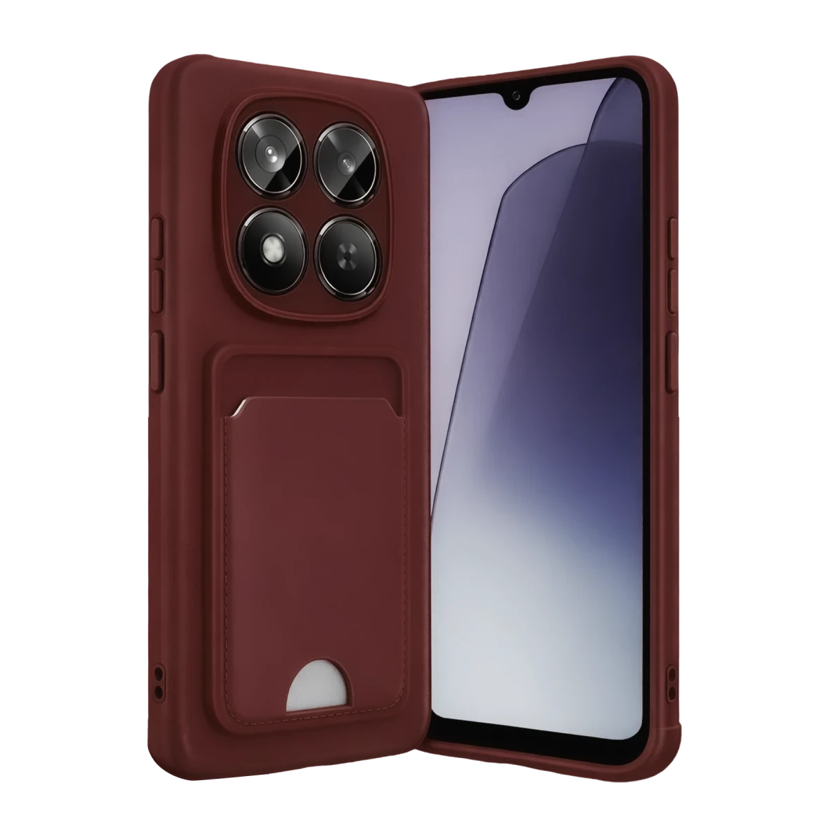 Newface Xiaomi Redmi Note 15 4G Kelvin Kartvizitli Silikon - Bordo — görsel 5