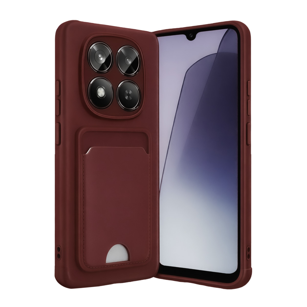 Newface Xiaomi Redmi Note 15 4G Kelvin Kartvizitli Silikon - Bordo — görsel 9