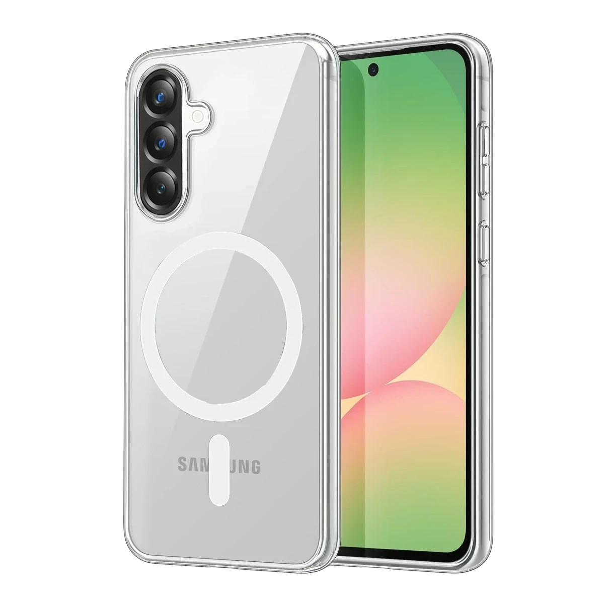 Newface Samsung Galaxy A57 5G Combo Sert Şeffaf Magsafe Kapak - Şeffaf — görsel 5