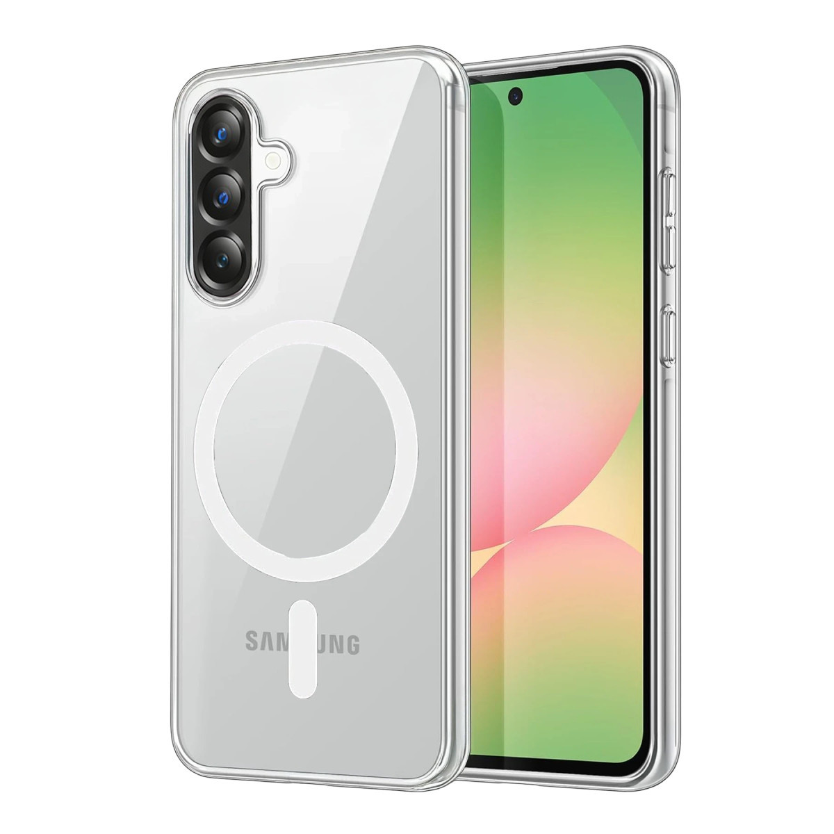 Newface Samsung Galaxy A57 5G Combo Sert Şeffaf Magsafe Kapak - Şeffaf — görsel 9