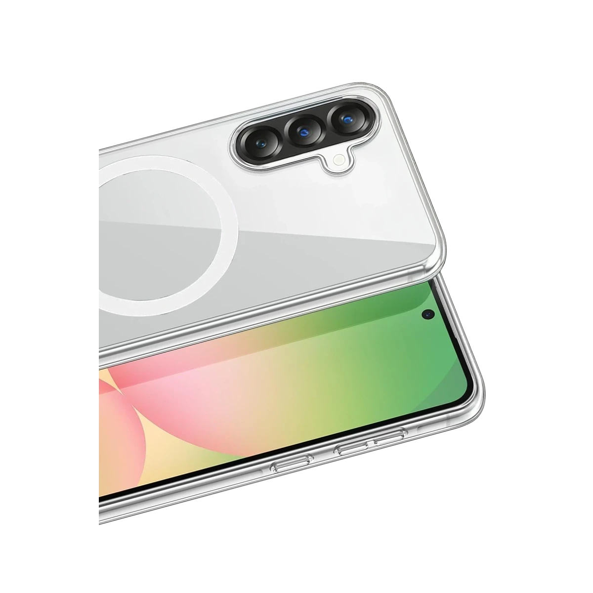 Newface Samsung Galaxy A57 5G Combo Sert Şeffaf Magsafe Kapak - Şeffaf — görsel 6