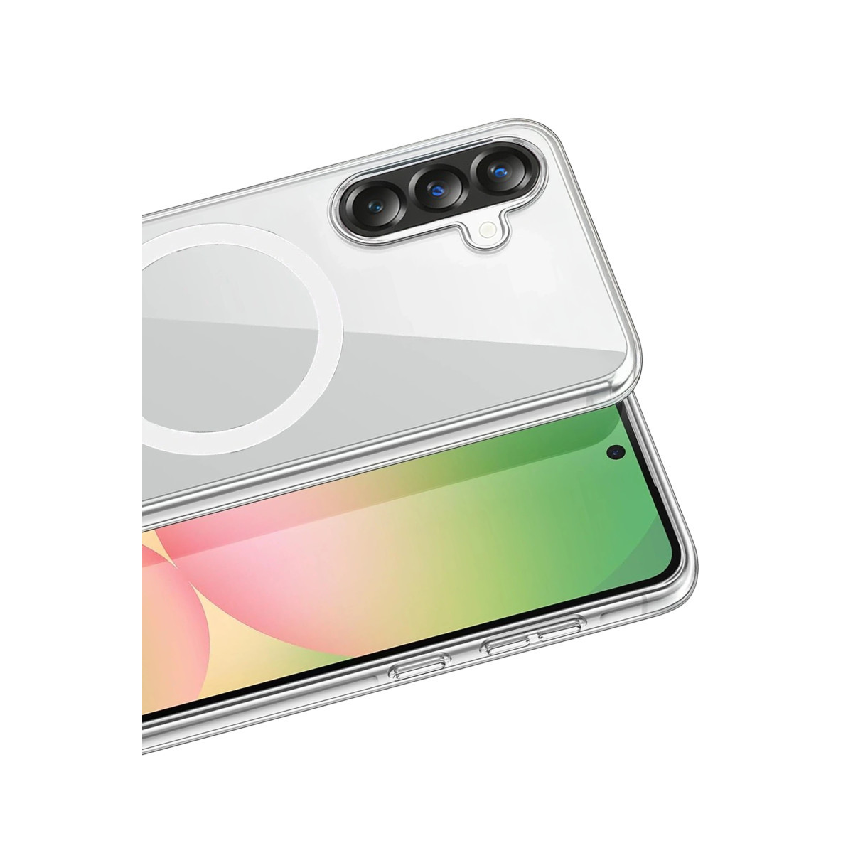Newface Samsung Galaxy A57 5G Combo Sert Şeffaf Magsafe Kapak - Şeffaf — görsel 10