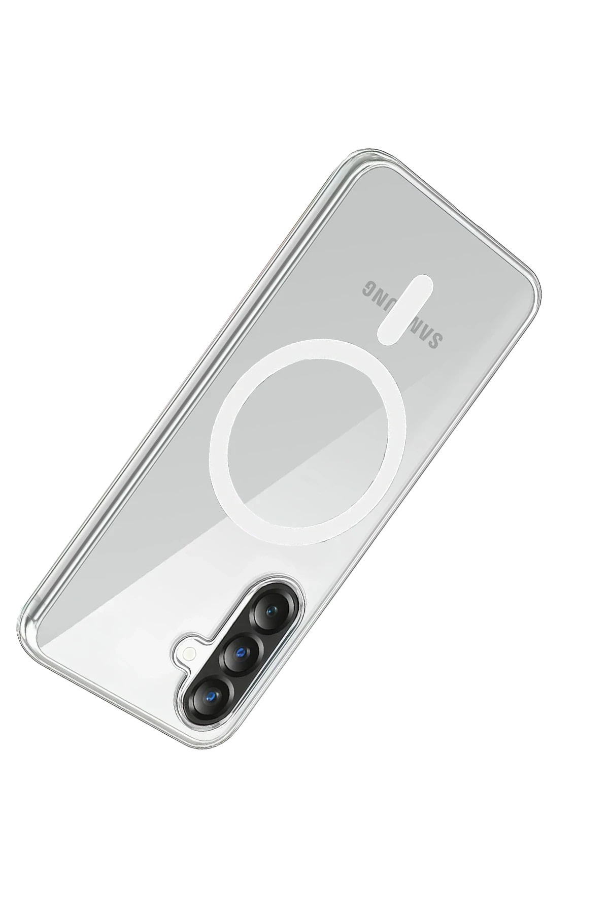 Newface Samsung Galaxy A57 5G Combo Sert Şeffaf Magsafe Kapak - Şeffaf — görsel 4