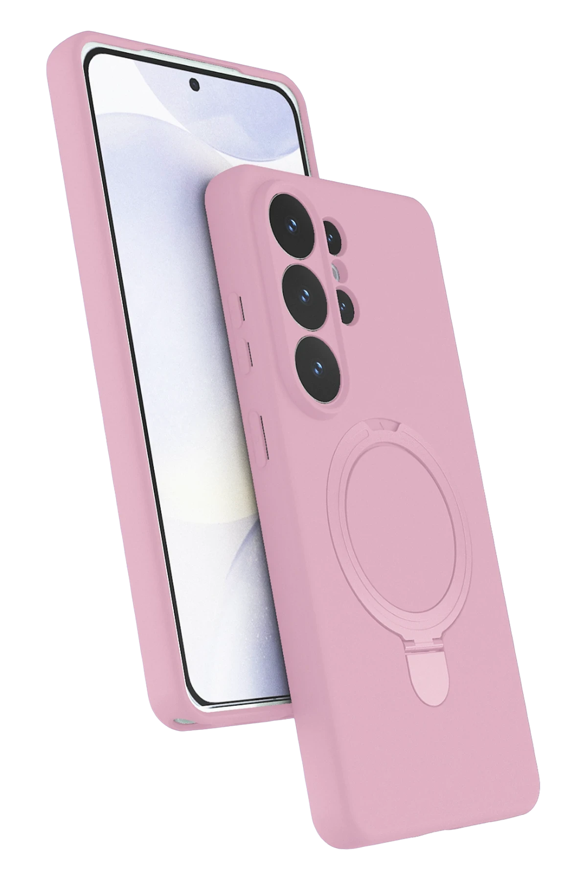 Newface Samsung Galaxy S26 Ultra Regal Magsafe Standlı Kapak - Açık Pembe