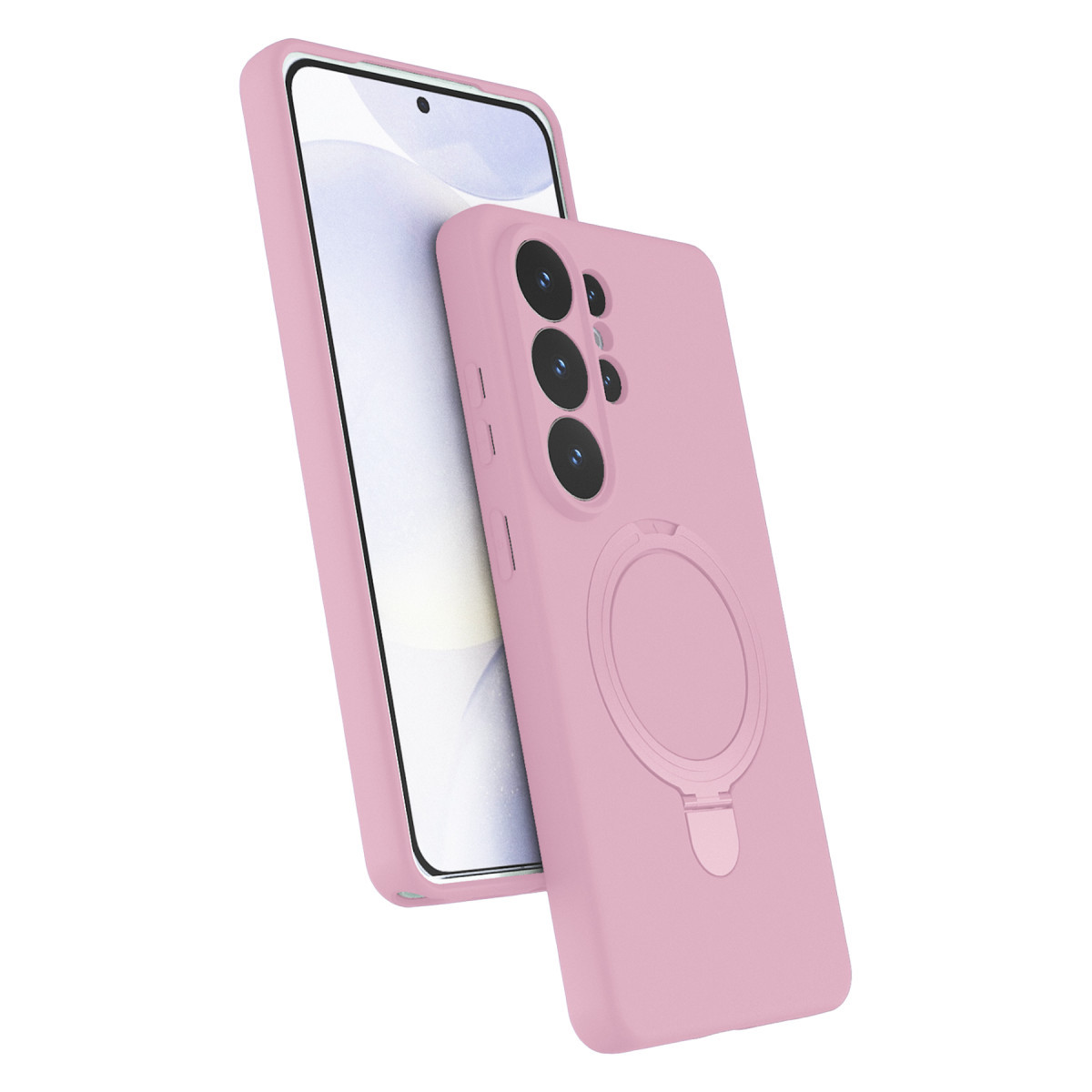 Newface Samsung Galaxy S26 Ultra Regal Magsafe Standlı Kapak - Açık Pembe — görsel 9