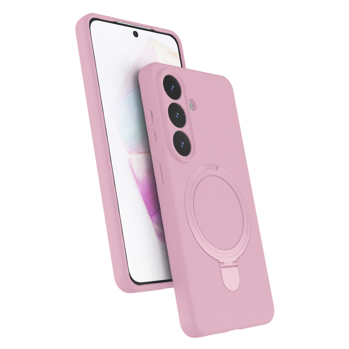 Newface Samsung Galaxy S26 Plus Regal Magsafe Standlı Kapak - Açık Pembe — görsel 9