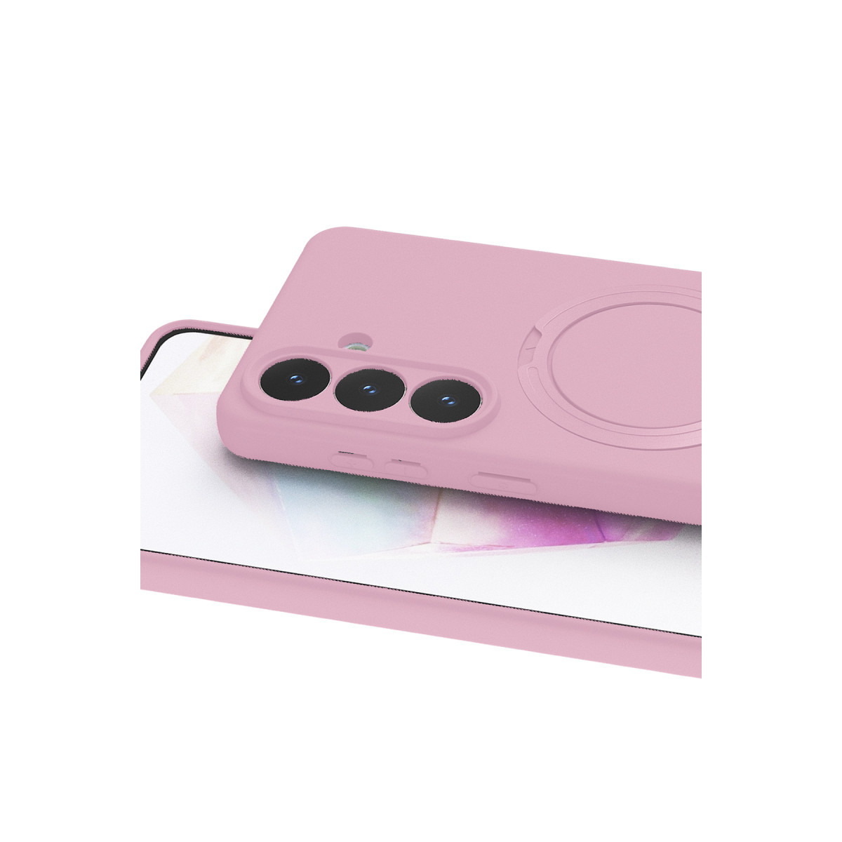 Newface Samsung Galaxy S26 Plus Regal Magsafe Standlı Kapak - Açık Pembe — görsel 11
