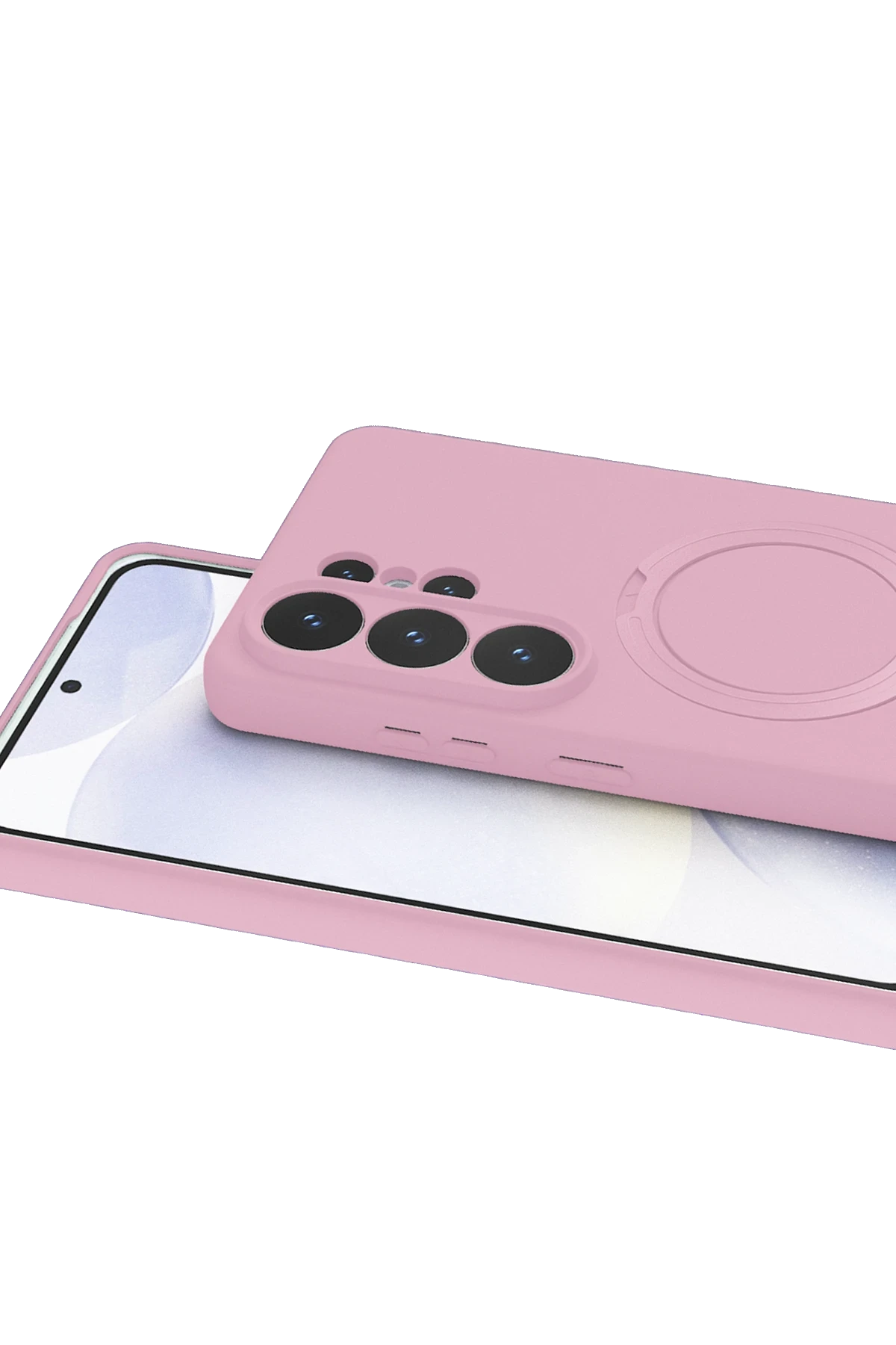 Newface Samsung Galaxy S26 Ultra Regal Magsafe Standlı Kapak - Açık Pembe — görsel 3