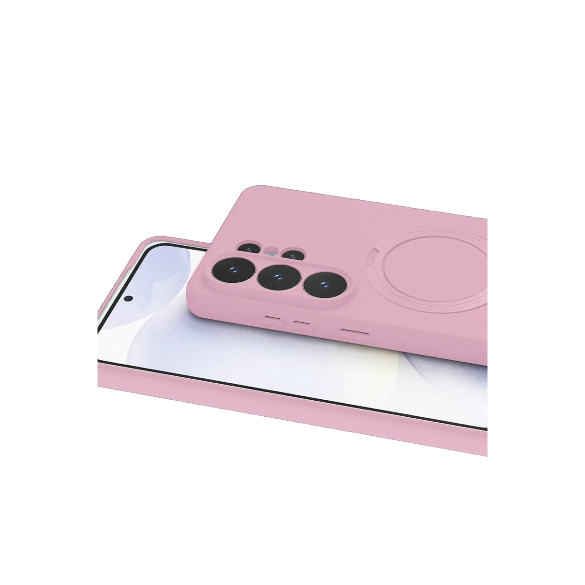 Newface Samsung Galaxy S26 Ultra Regal Magsafe Standlı Kapak - Açık Pembe — görsel 7