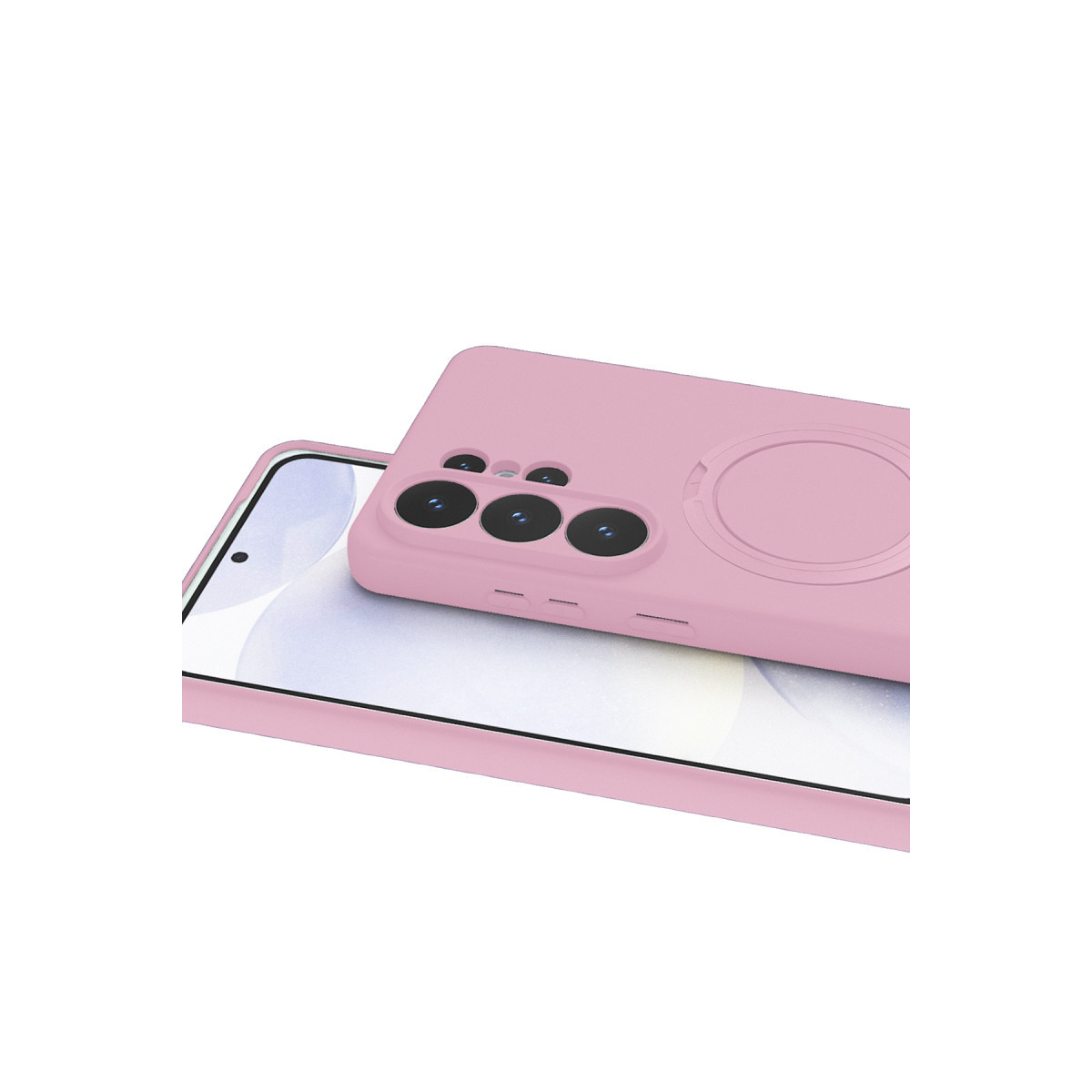 Newface Samsung Galaxy S26 Ultra Regal Magsafe Standlı Kapak - Açık Pembe — görsel 11