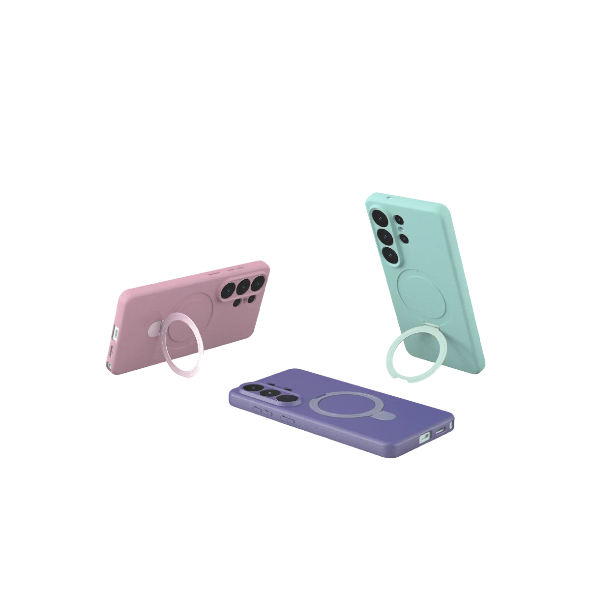 Newface Samsung Galaxy S26 Ultra Regal Magsafe Standlı Kapak - Açık Pembe — görsel 8