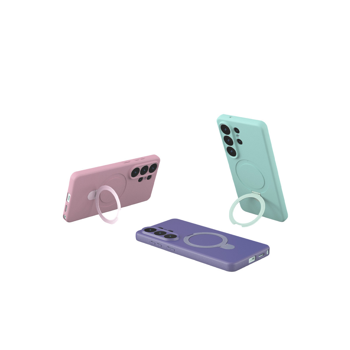 Newface Samsung Galaxy S26 Ultra Regal Magsafe Standlı Kapak - Açık Pembe — görsel 12
