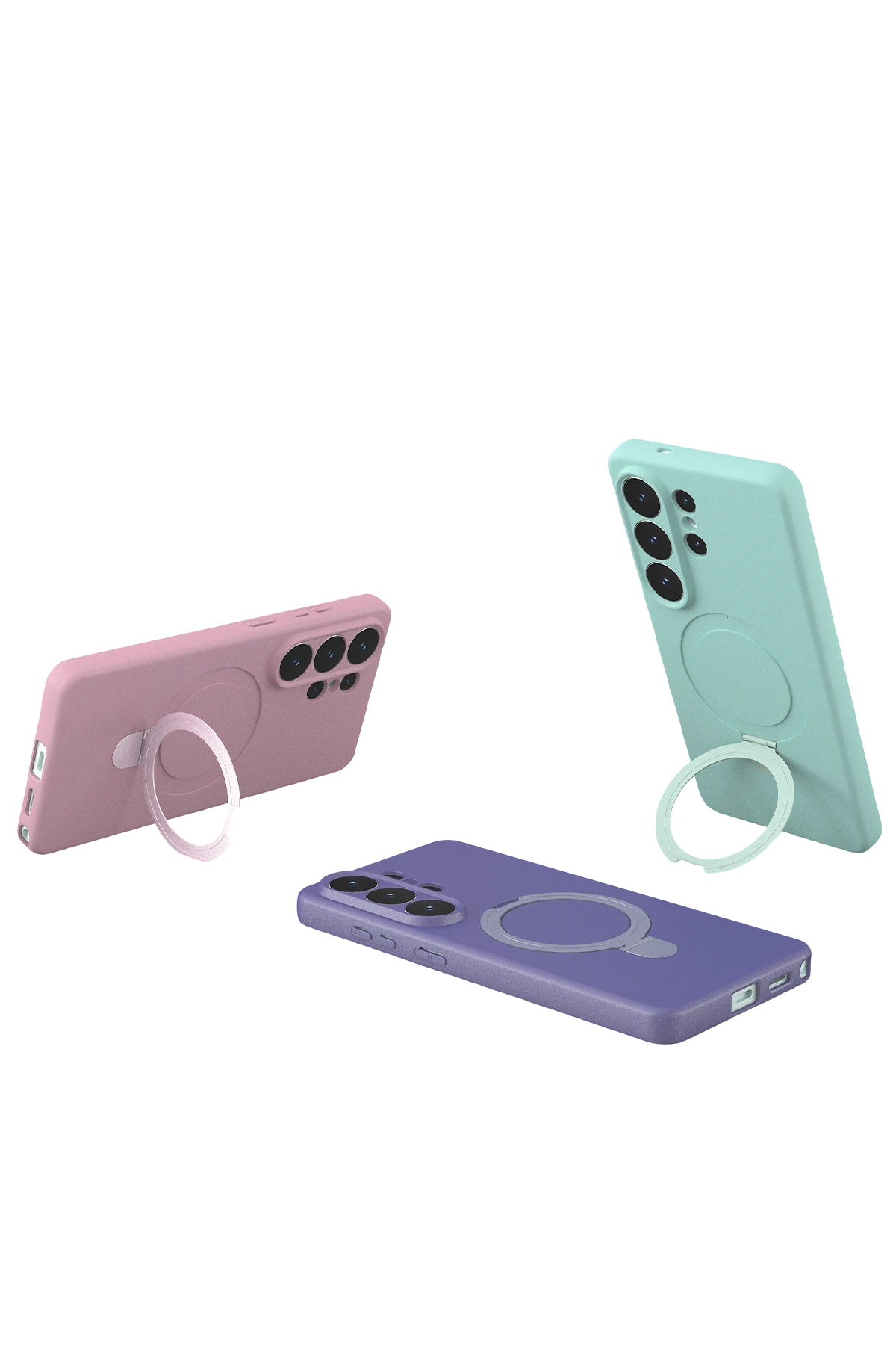 Newface Samsung Galaxy S26 Plus Regal Magsafe Standlı Kapak - Açık Pembe — görsel 4