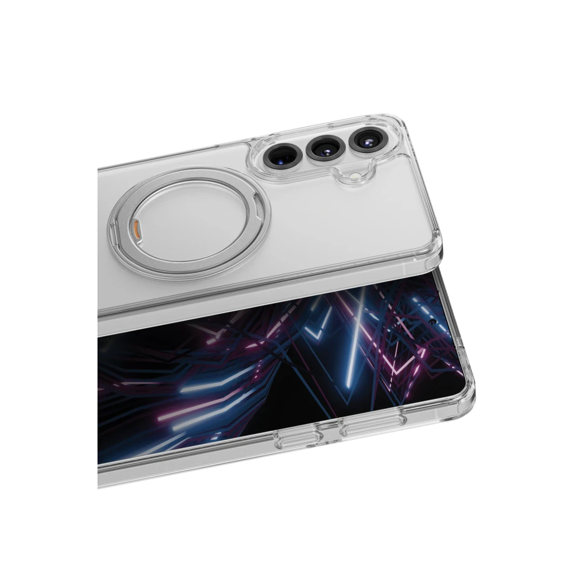 Uniq Samsung Galaxy S26 Plus Swivix Rotating Kickstand Kapak - Şeffaf