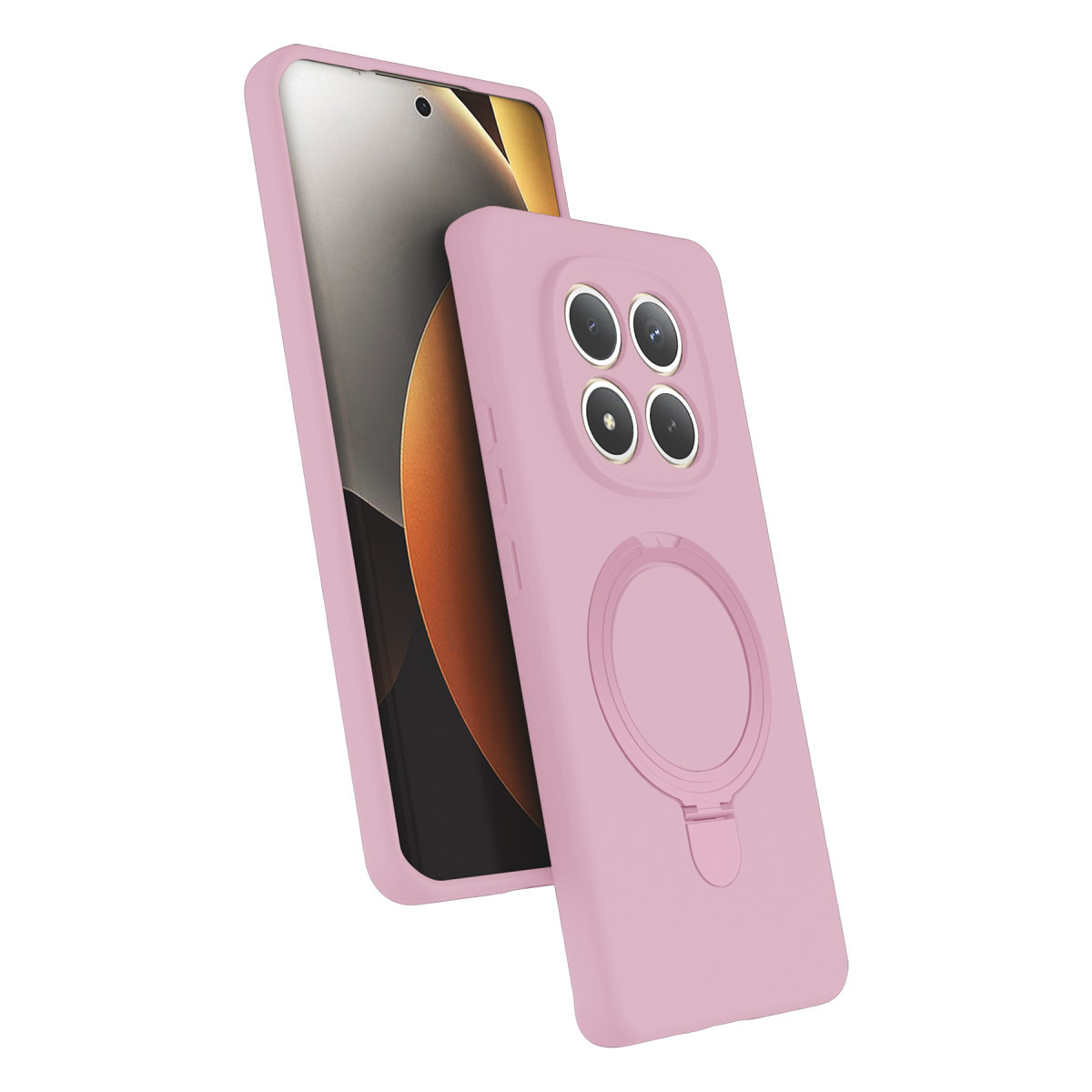 Newface Xiaomi Redmi Note 15 4G Regal Magsafe Standlı Kapak - Açık Pembe — görsel 9