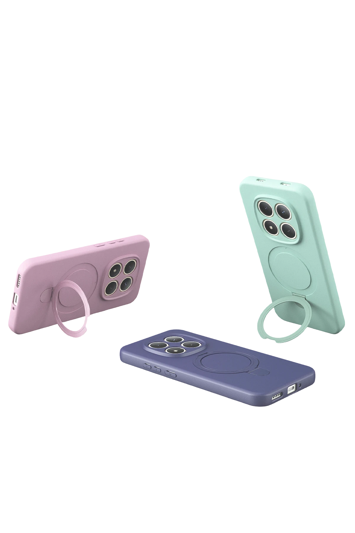 Newface Xiaomi Redmi Note 15 4G Regal Magsafe Standlı Kapak - Açık Pembe — görsel 4