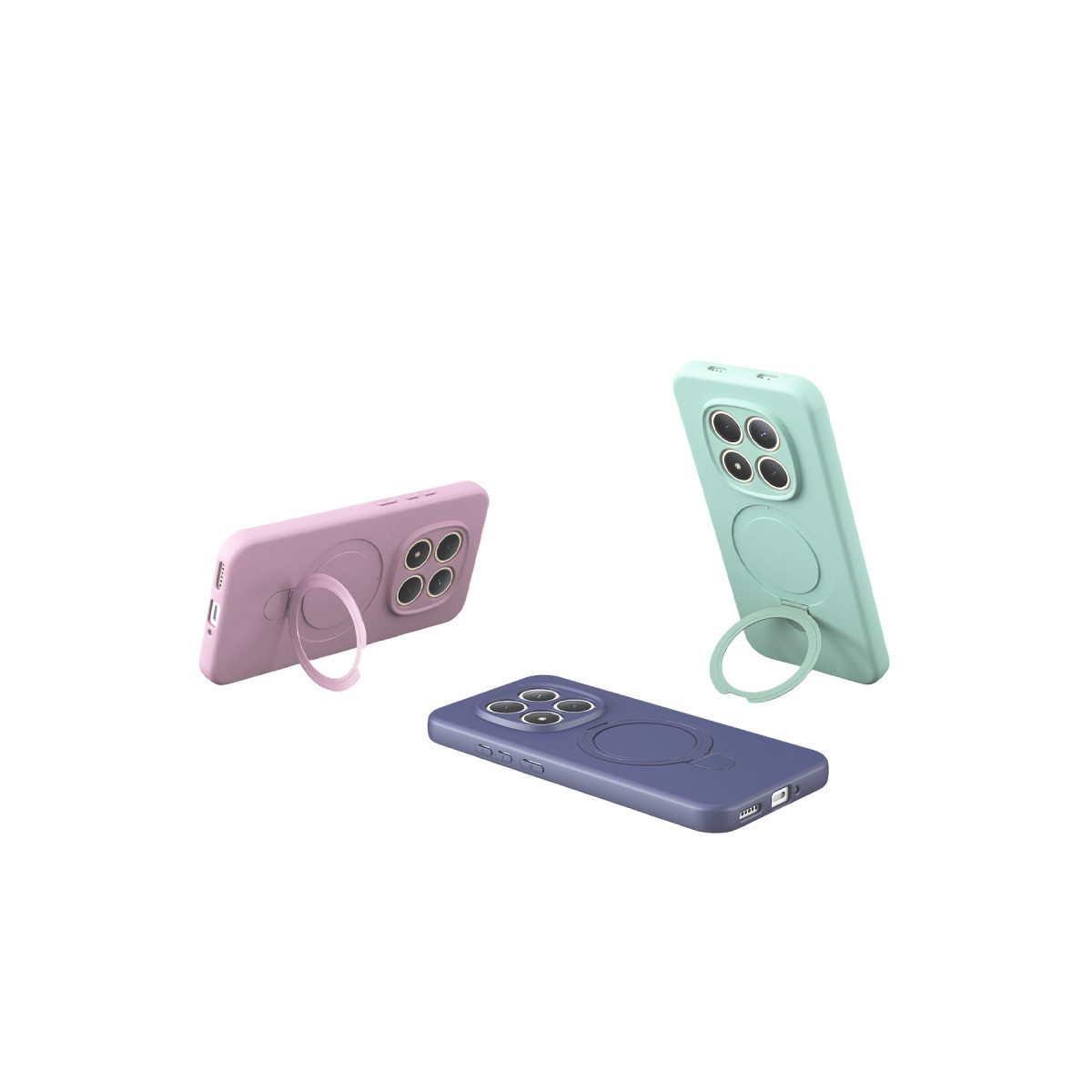 Newface Xiaomi Redmi Note 15 4G Regal Magsafe Standlı Kapak - Açık Pembe — görsel 12