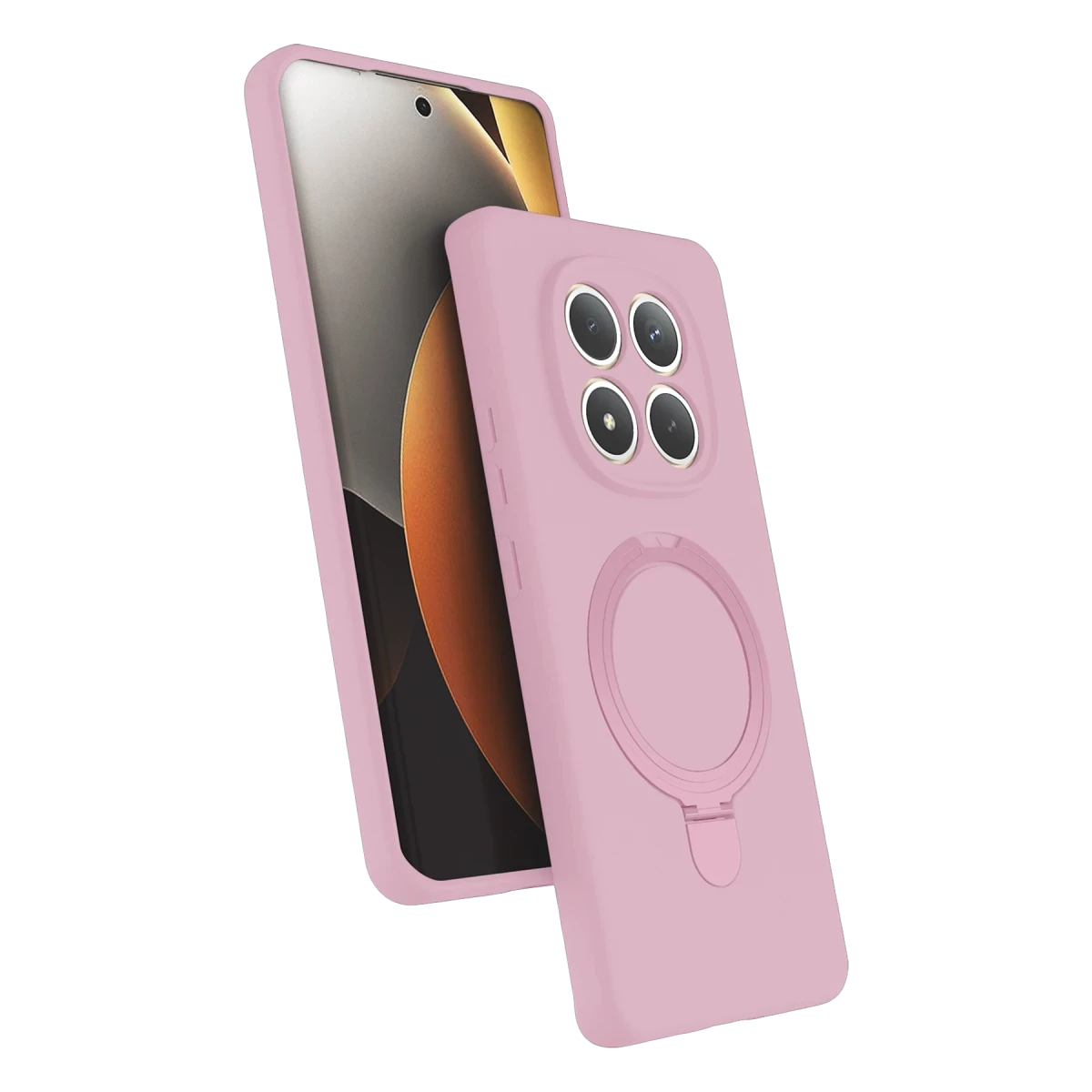 Newface Xiaomi Redmi Note 15 Pro 4G Regal Magsafe Standlı Kapak - Açık Pembe — görsel 5