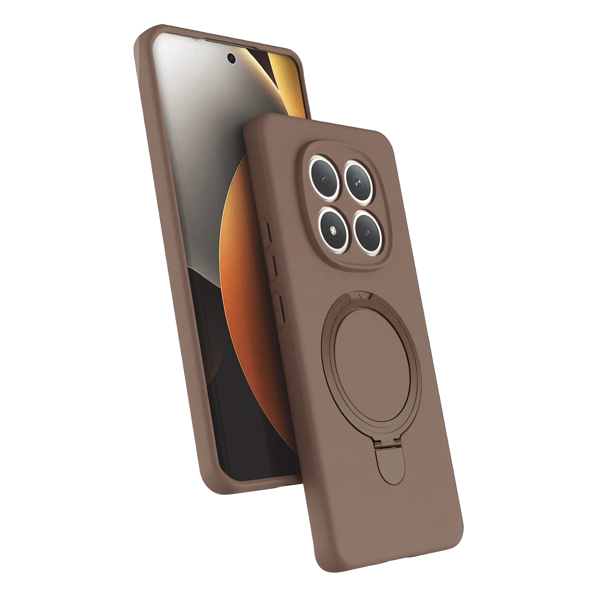 Newface Xiaomi Redmi Note 15 Pro 4G Regal Magsafe Standlı Kapak - Çöl Titanyum