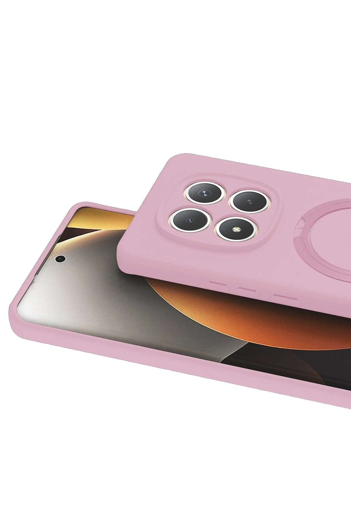 Newface Xiaomi Redmi Note 15 Pro 5G Regal Magsafe Standlı Kapak - Açık Pembe — görsel 2