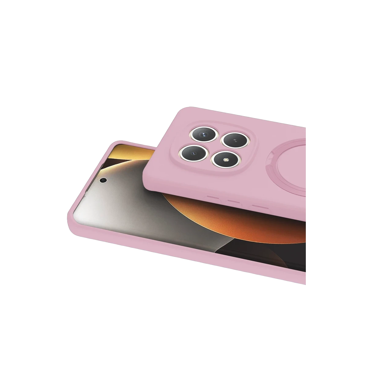 Newface Xiaomi Redmi Note 15 Pro 5G Regal Magsafe Standlı Kapak - Açık Pembe — görsel 6