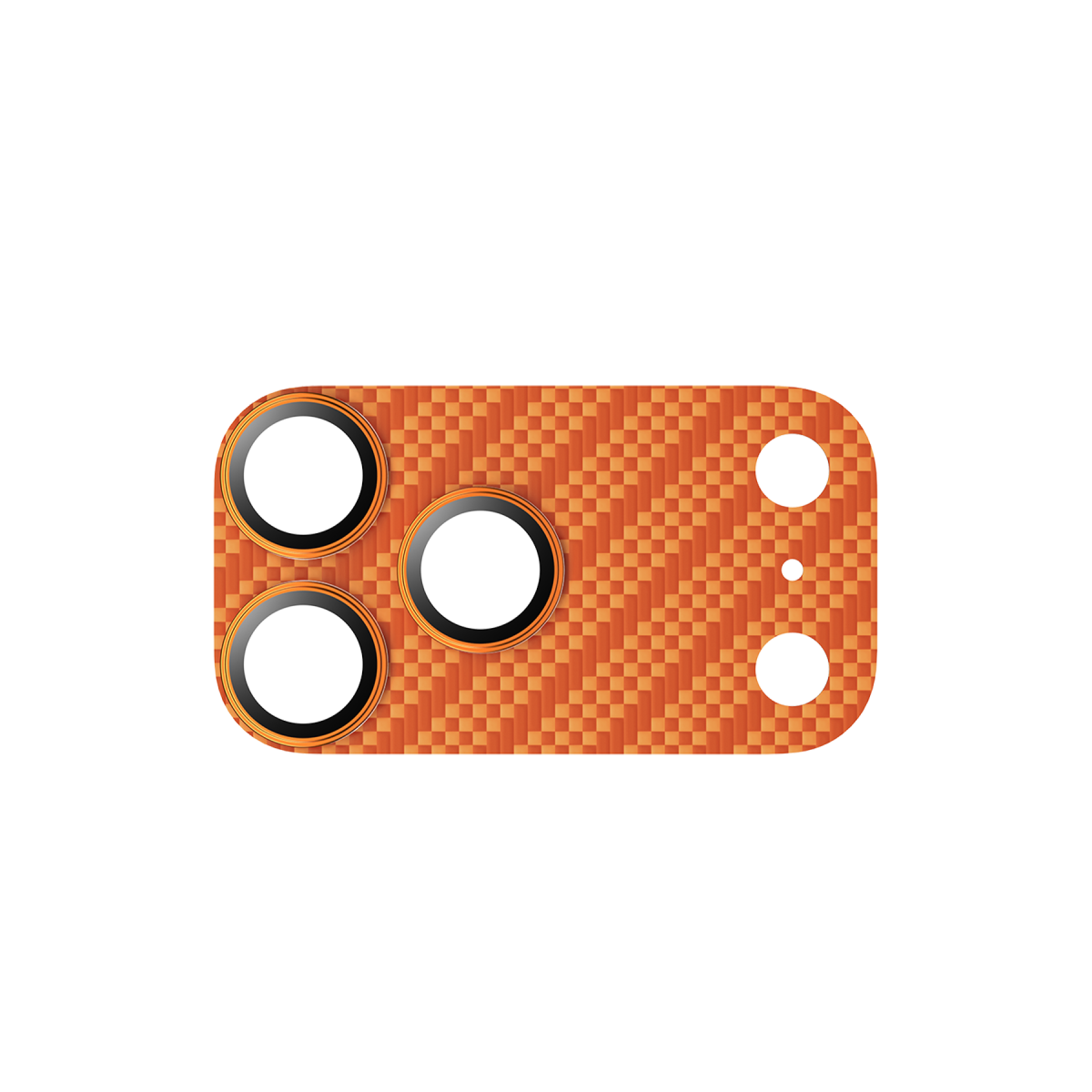 Keephone Apple iPhone 17 Pro Kevlar Robin Kamera Lens Koruyucu - Turuncu