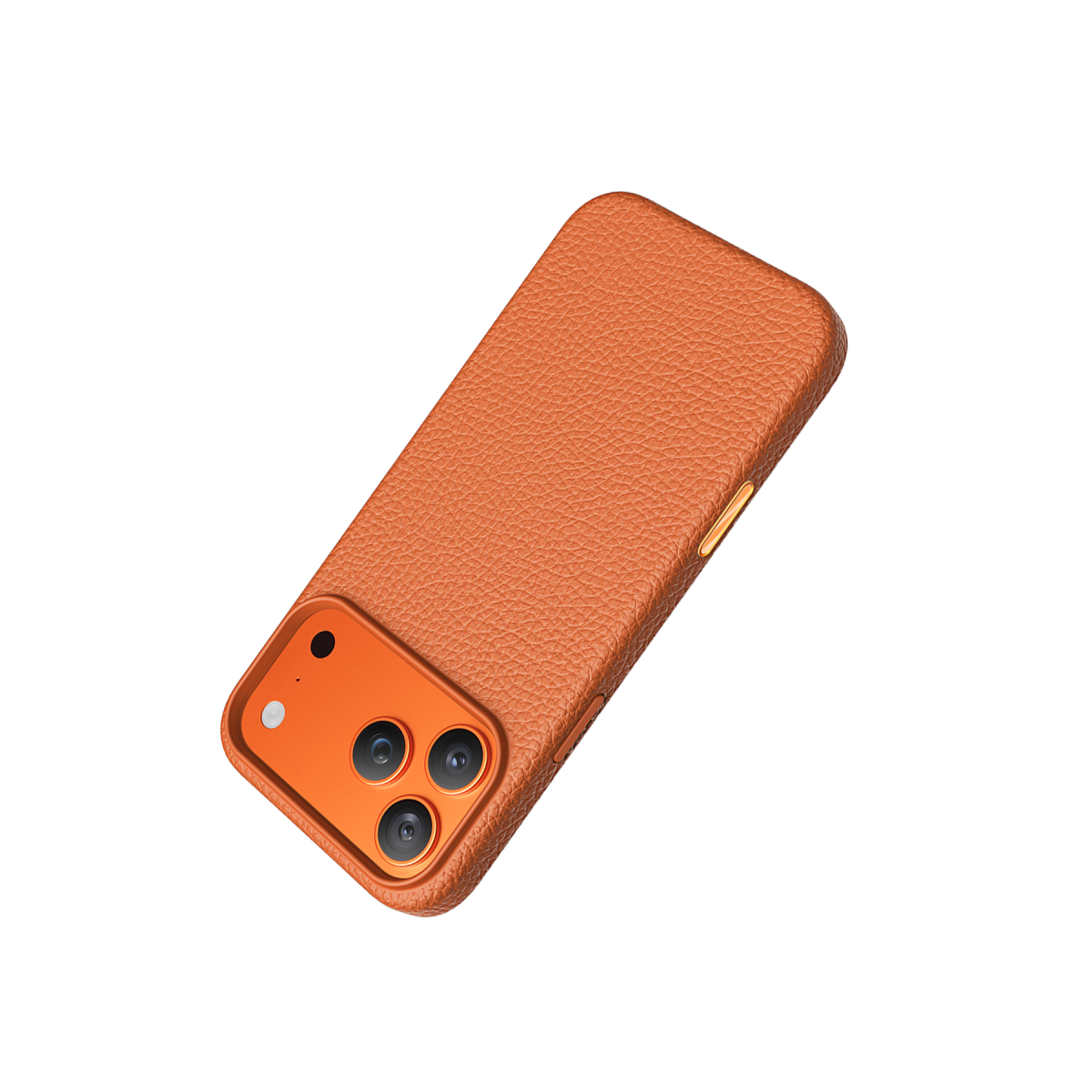 Keephone Apple iPhone 17 Pro Lycucci Deri Manyetik Kapak - Turuncu