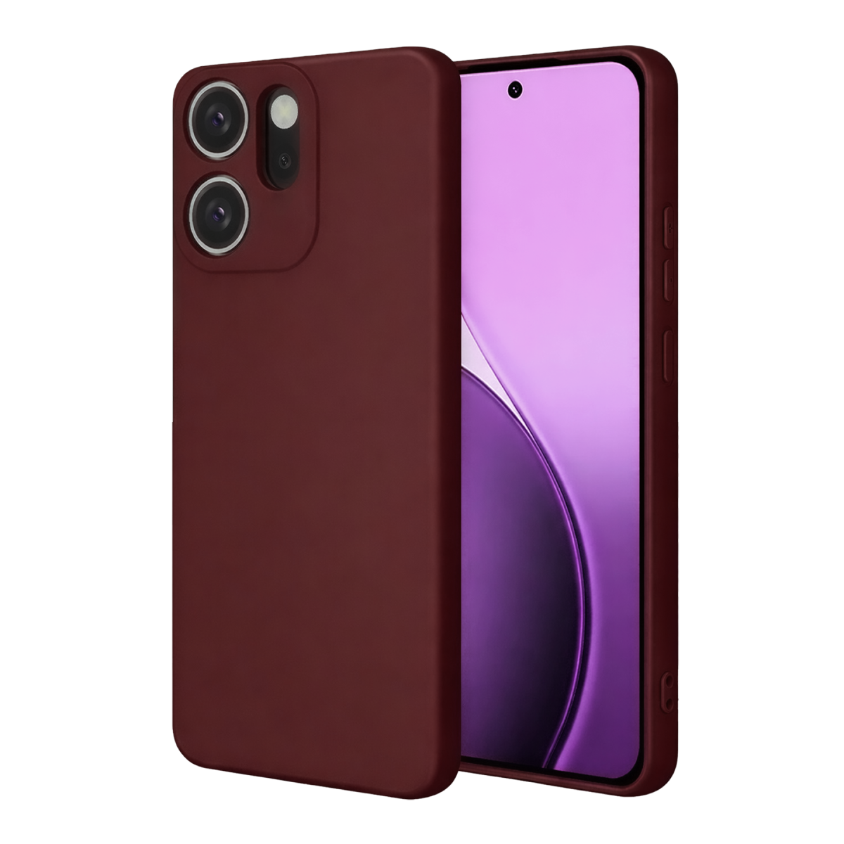 Newface Oppo Reno 14F First Silikon - Bordo — görsel 2