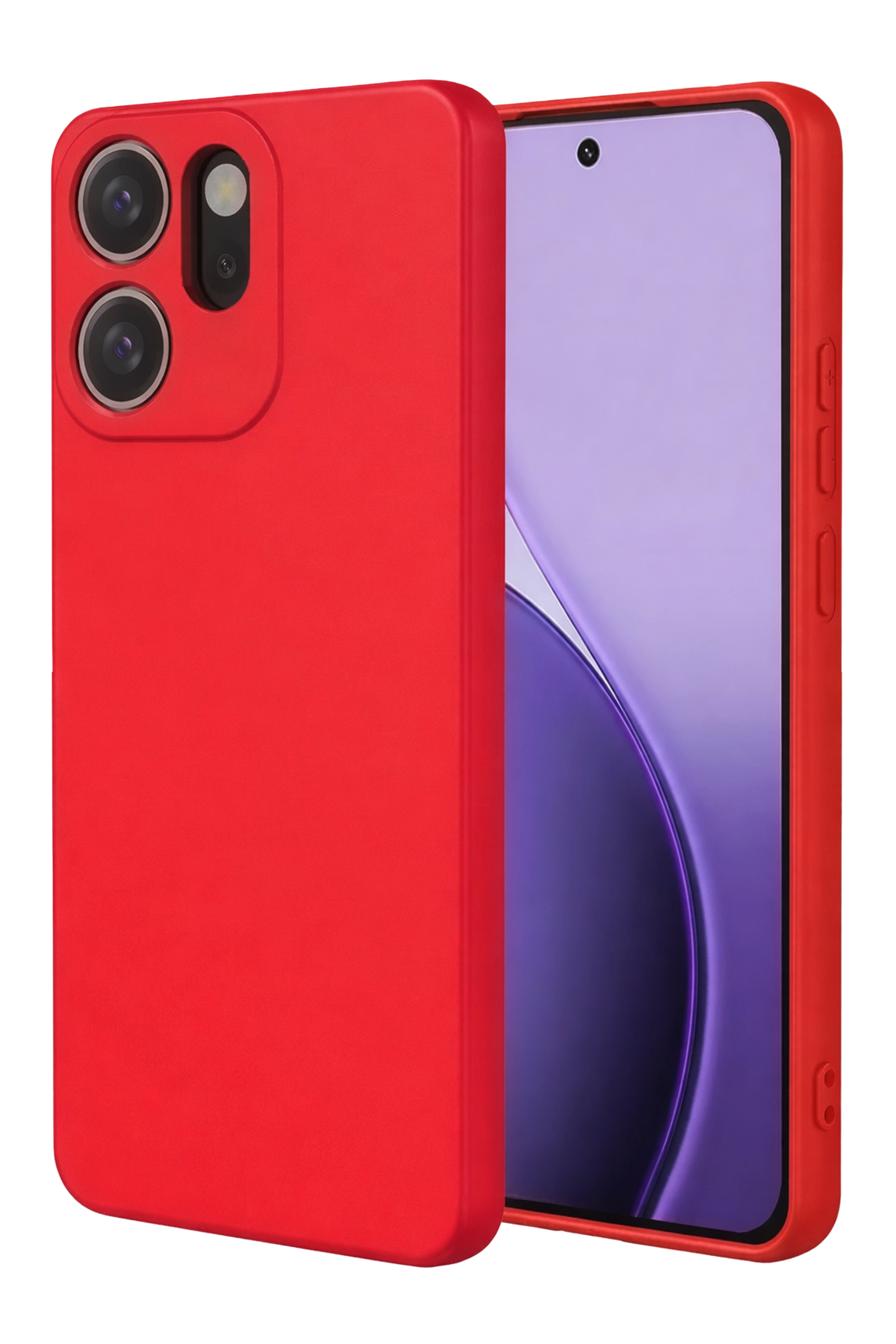 Newface Oppo Reno 14F First Silikon - Kırmızı