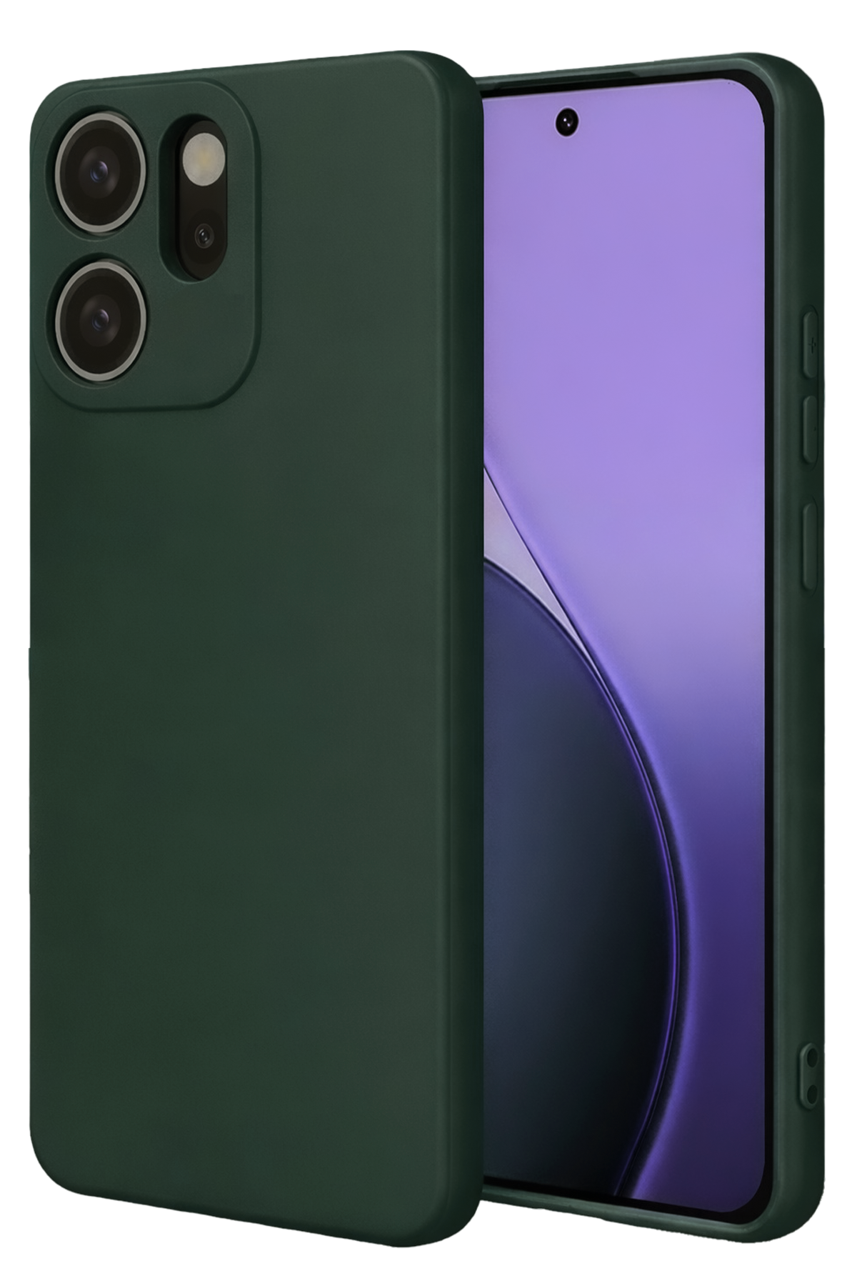 Newface Oppo Reno 14F First Silikon - Koyu Yeşil