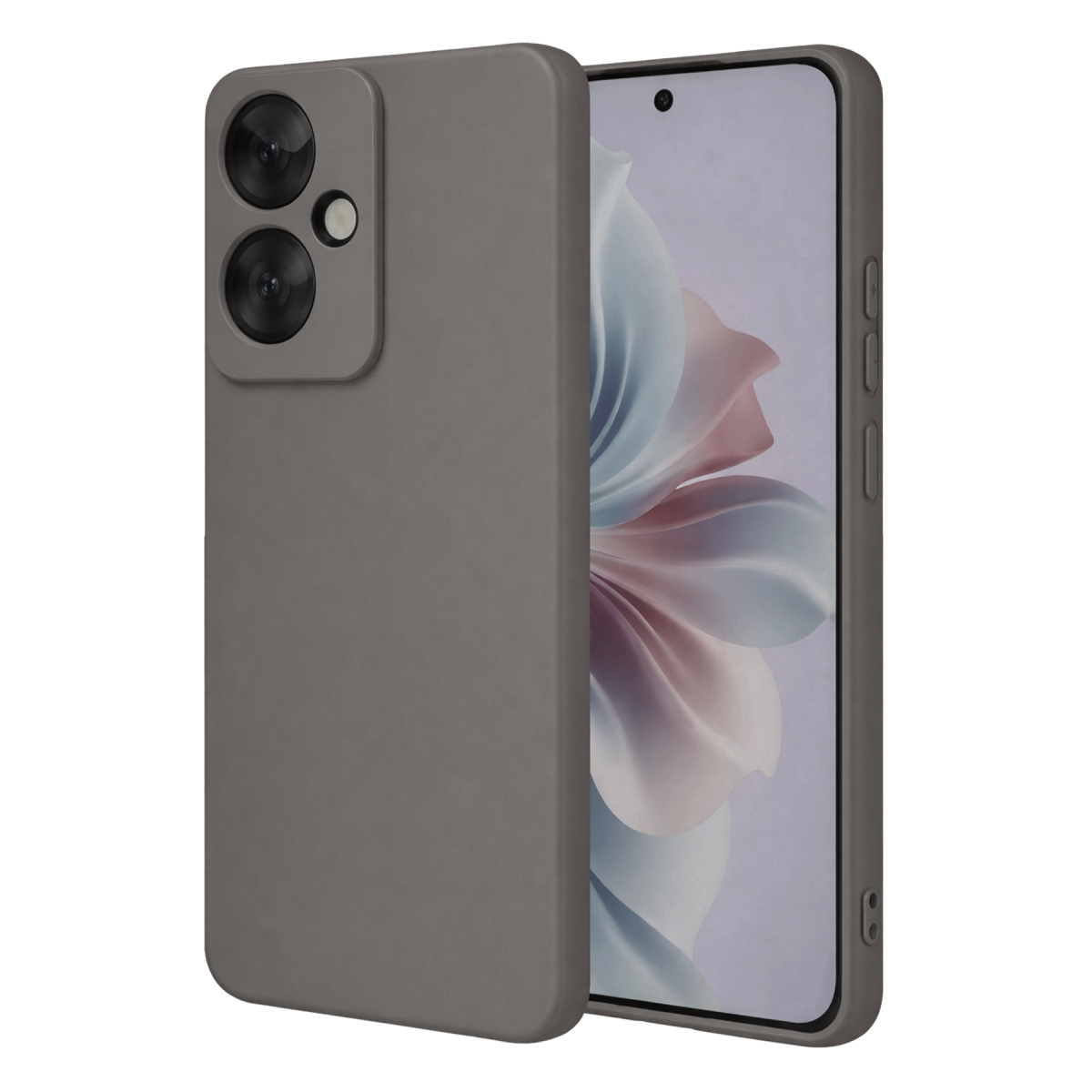 Newface Oppo Reno 11F Kılıf First Silikon - Gri