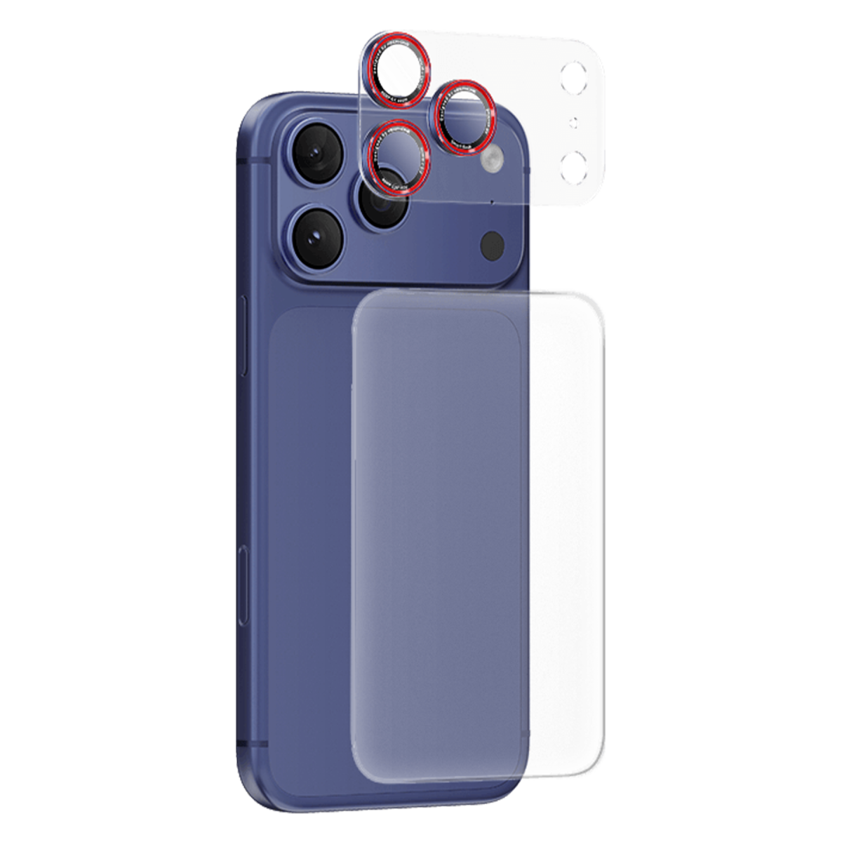 Keephone Apple iPhone 17 Pro Max Auralens Arka Film Ve Kamera Lens Koruyucu - Lacivert