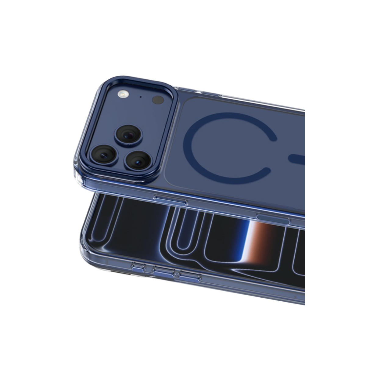 Keephone Apple iPhone 17 Pro Magicam Standlı Magsafe Kapak - Lacivert
