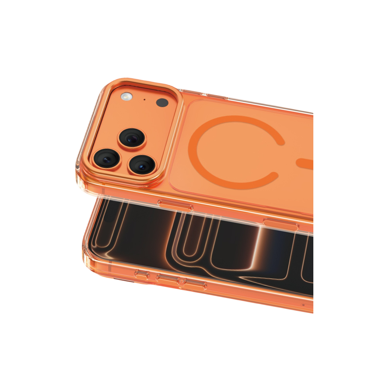 Keephone Apple iPhone 18 Pro/17 Pro Magicam Standlı Magsafe Kapak - Turuncu 2