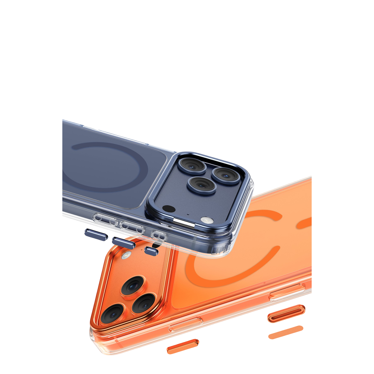 Keephone Apple iPhone 18 Pro/17 Pro Magicam Standlı Magsafe Kapak - Turuncu 2