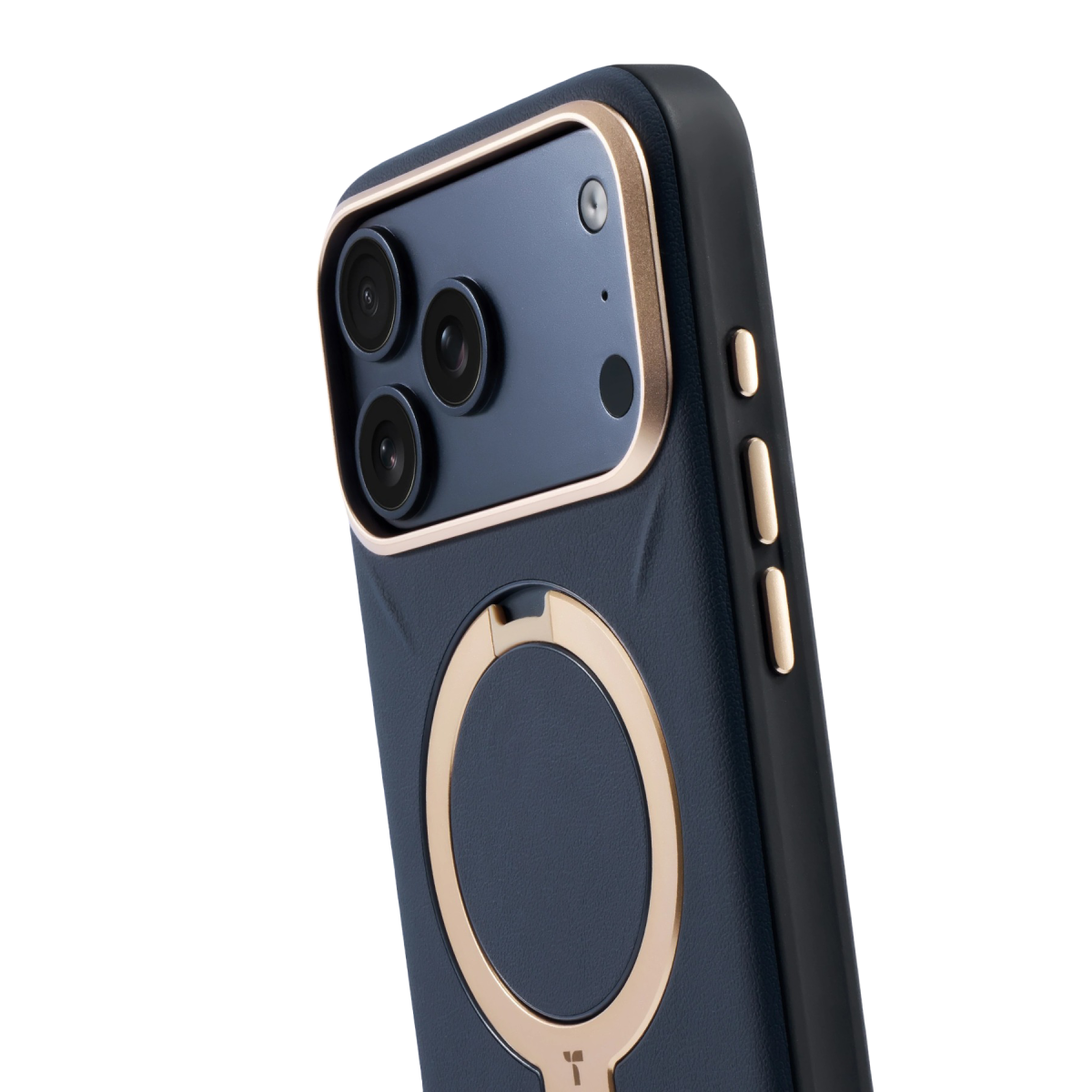 Torras Apple iPhone 17 Pro Max O Stand Spin VegSkin Serisi Magsafe Kılıf - Lacivert