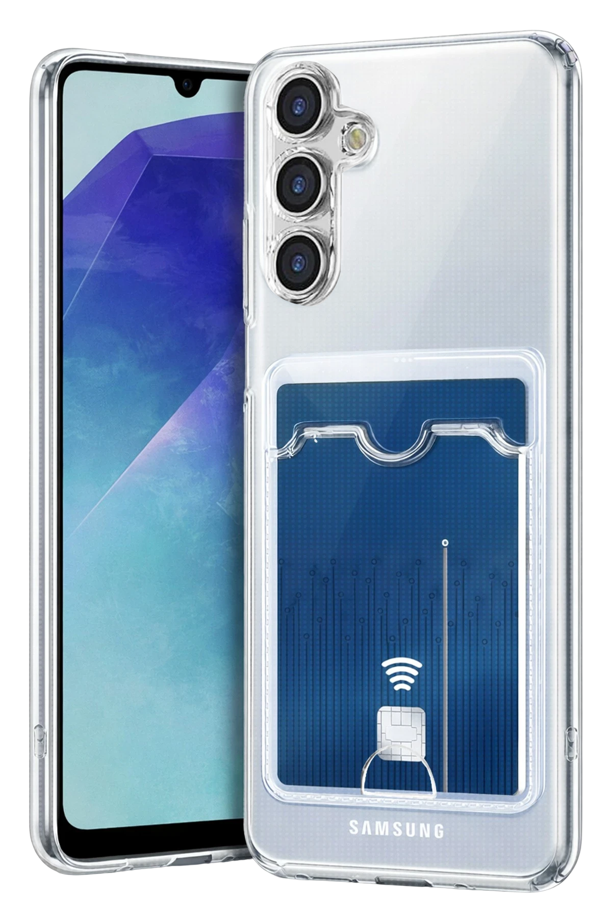Newface Samsung Galaxy A57 5G Kart Şeffaf Silikon - Şeffaf