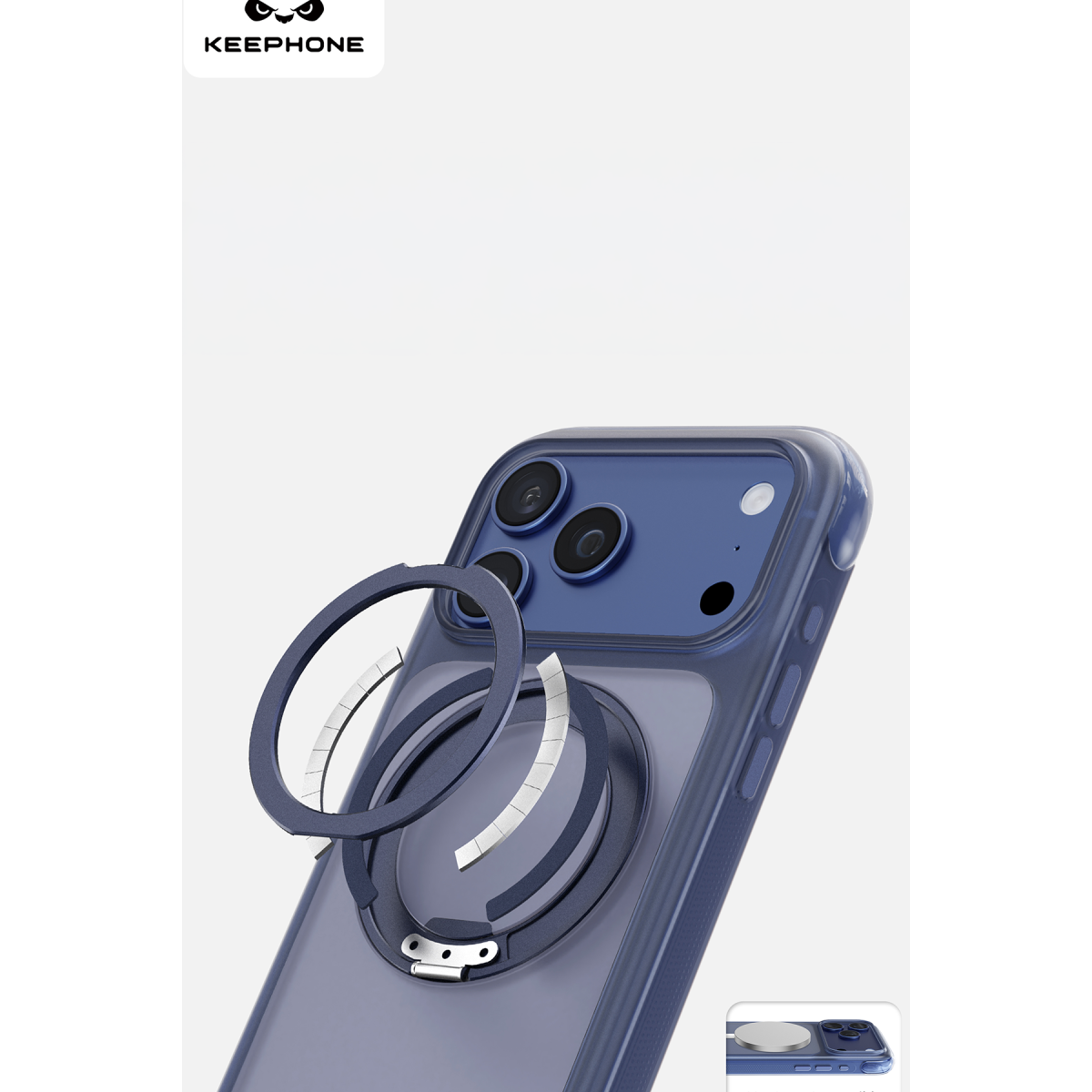 Keephone Apple iPhone 17 Pro Monica Airbag Pro Stantlı Magsafe Kapak - Turuncu