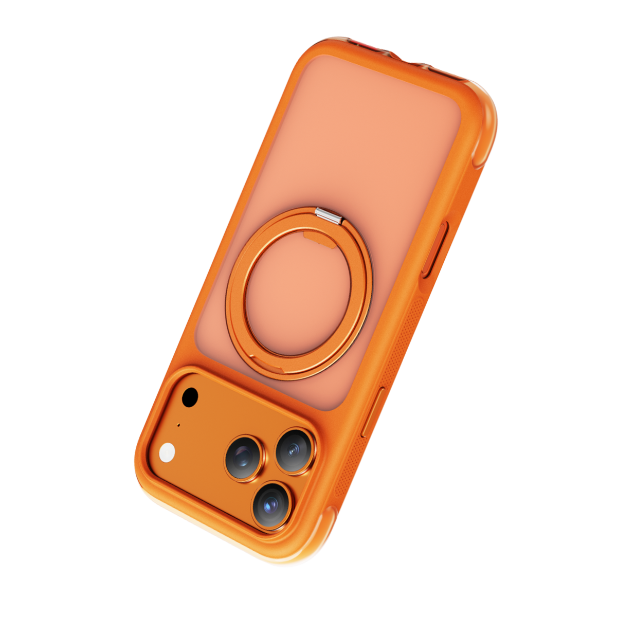 Keephone Apple iPhone 17 Pro Max Monica Airbag Pro Stantlı Magsafe Kapak - Turuncu