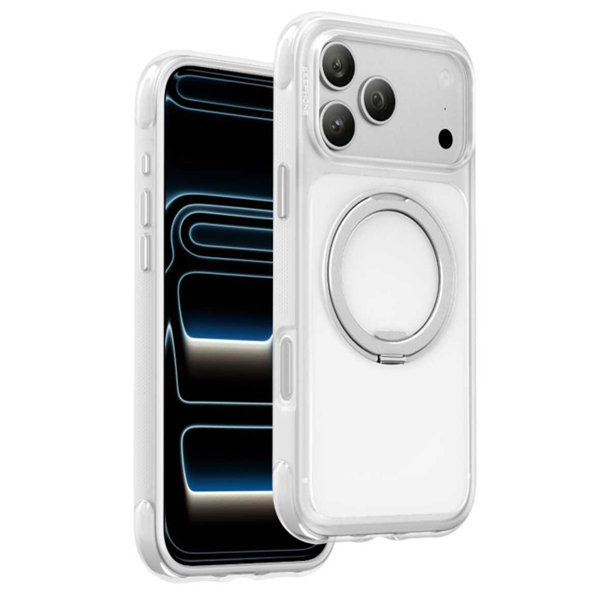Keephone Apple iPhone 18 Pro Max/17 Pro Max Monica Airbag Pro Stantlı Magsafe Kapak - Beyaz 2