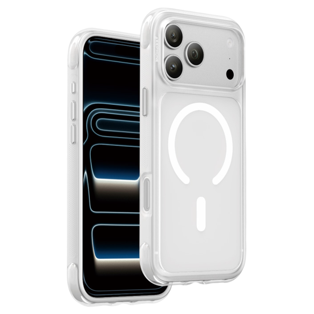 Keephone Apple iPhone 18 Pro/17 Pro Monica Airbag Magsafe Kapak - Beyaz