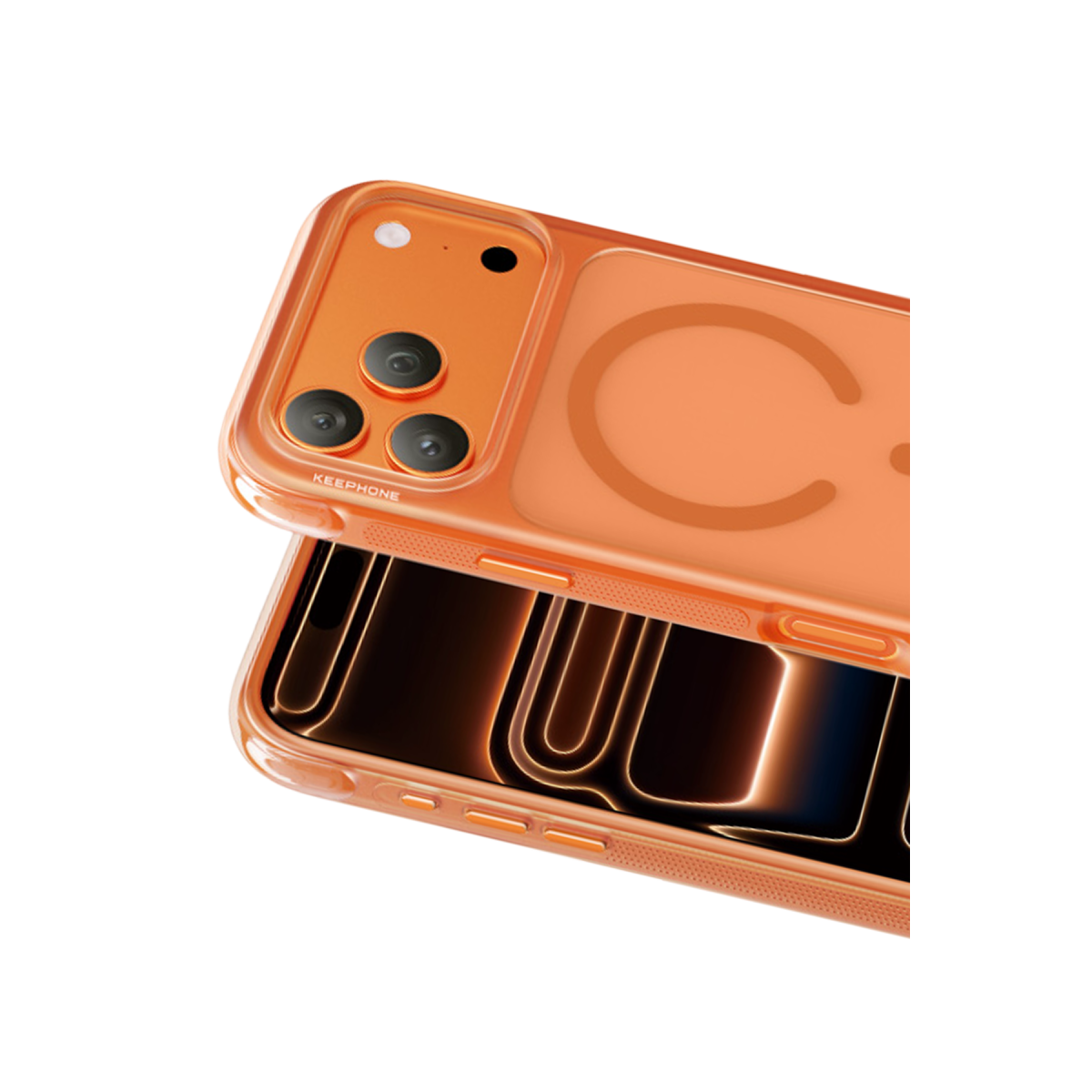 Keephone Apple iPhone 17 Pro Monica Airbag Magsafe Kapak - Turuncu